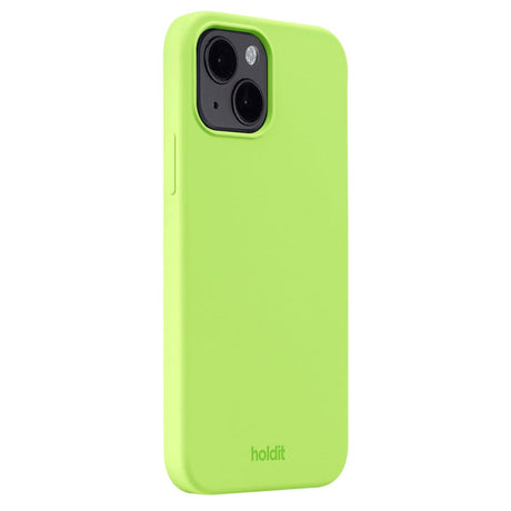 Holdit iPhone 14 / 13 Soft Touch Skal Silikon - Acid Green