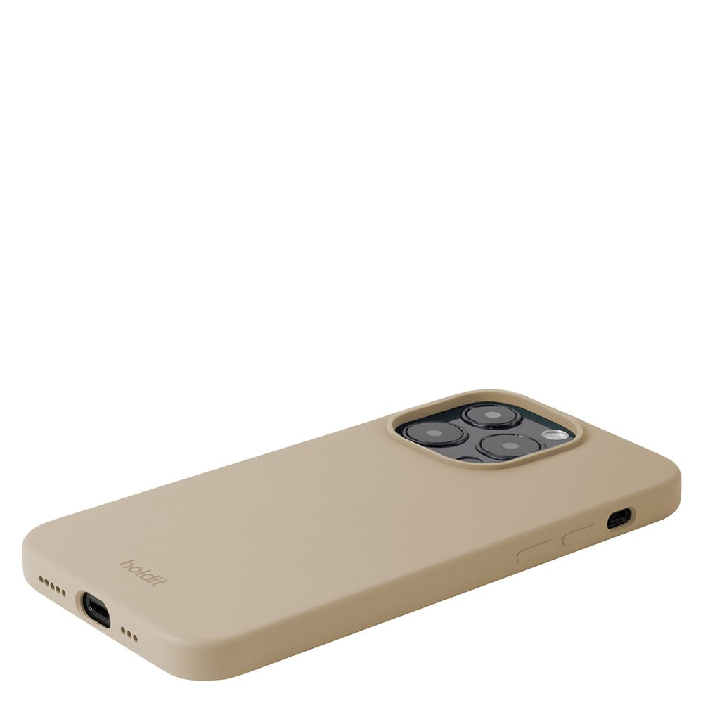 iPhone 14 Pro Holdit Soft Touch Skal Silikon - Latte Beige