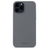 Holdit iPhone 12 / 12 Pro Soft Touch Skal Silikon - Space Gray