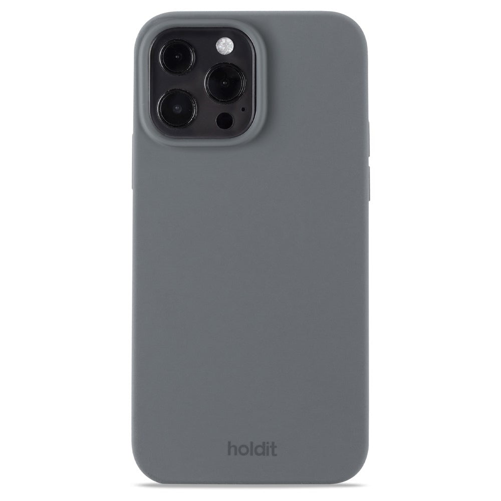 Holdit iPhone 13 Pro Max Soft Touch Skal Silikon - Space Gray