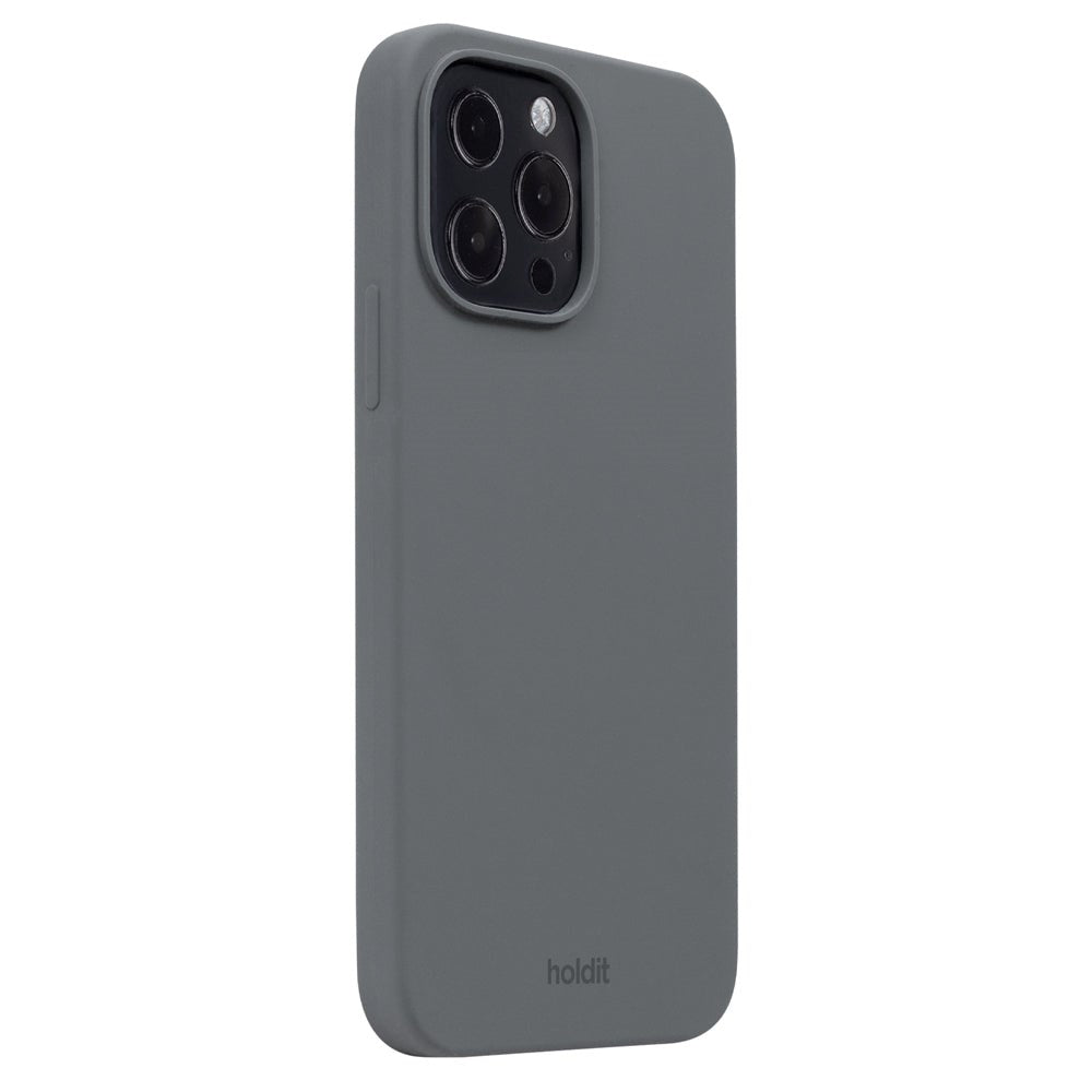 Holdit iPhone 13 Pro Max Soft Touch Skal Silikon - Space Gray