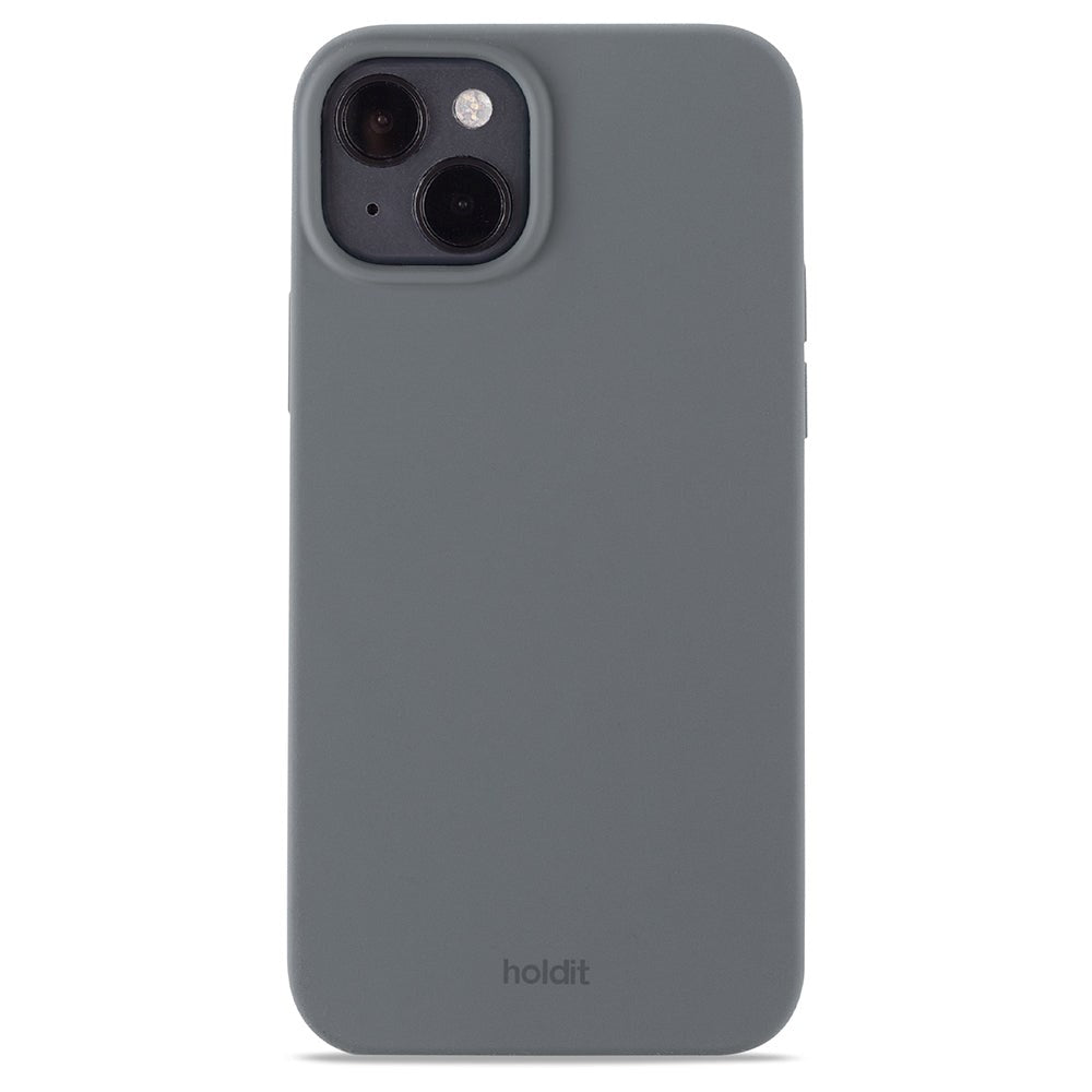 iPhone 14 Plus Holdit Soft Touch Skal Silikon - Space Gray