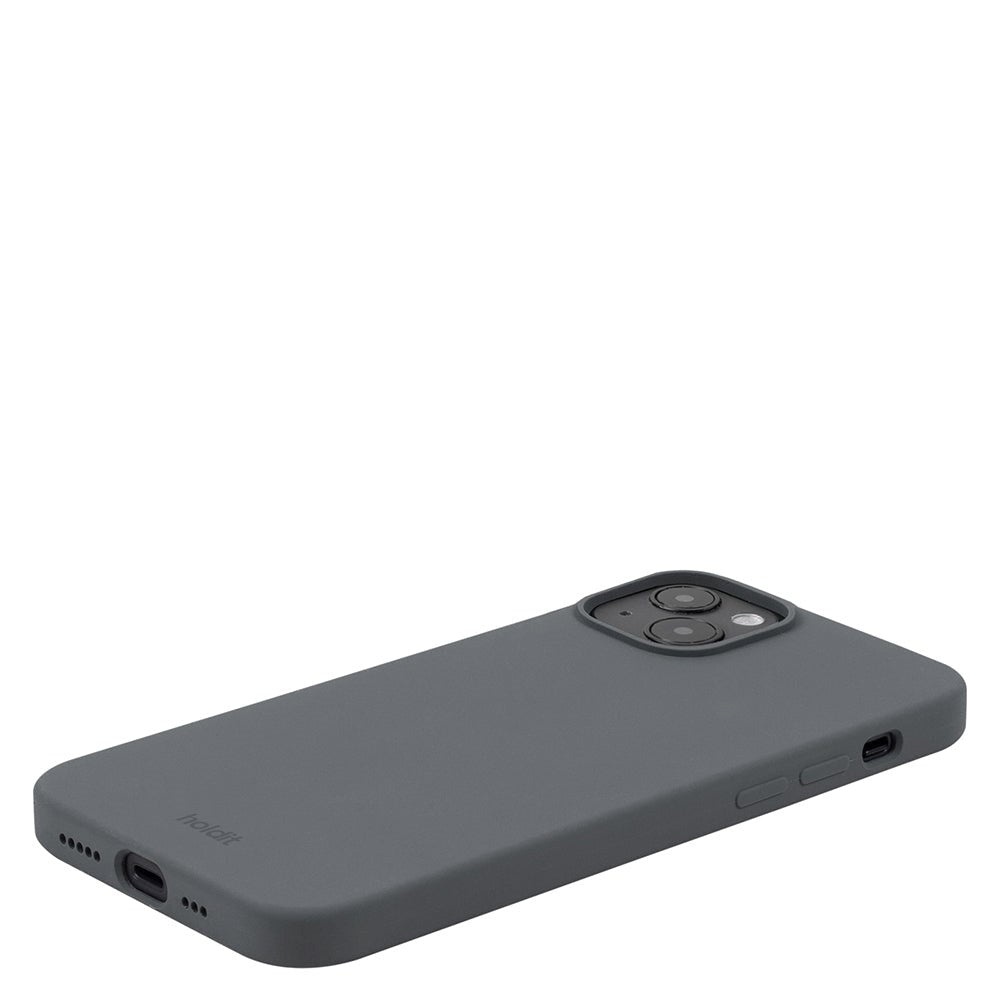 iPhone 14 Plus Holdit Soft Touch Skal Silikon - Space Gray