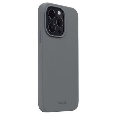 iPhone 14 Pro Holdit Soft Touch Skal Silikon - Space Gray