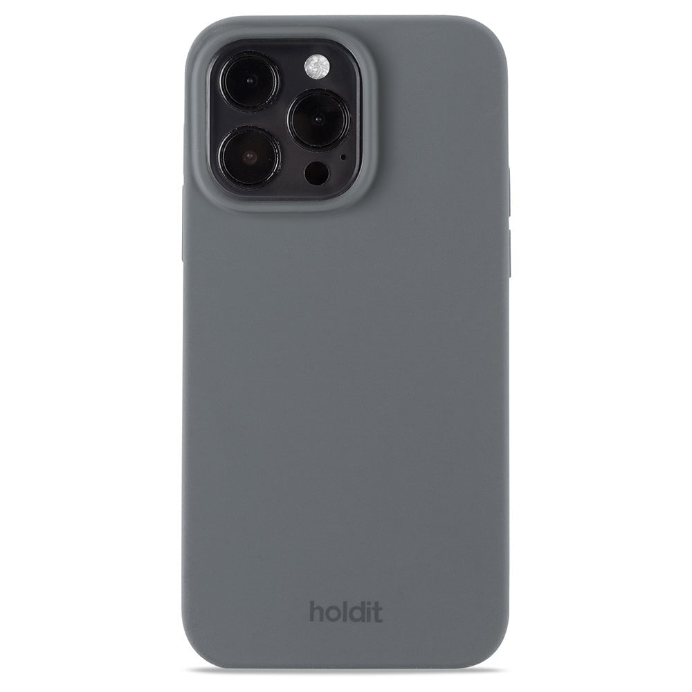 iPhone 14 Pro Max Holdit Soft Touch Skal Silikon - Space Gray