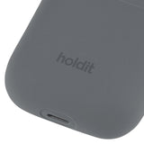 Holdit Skal Silikon for Apple Airpods (1: a & 2: a allm.) - Space Grey