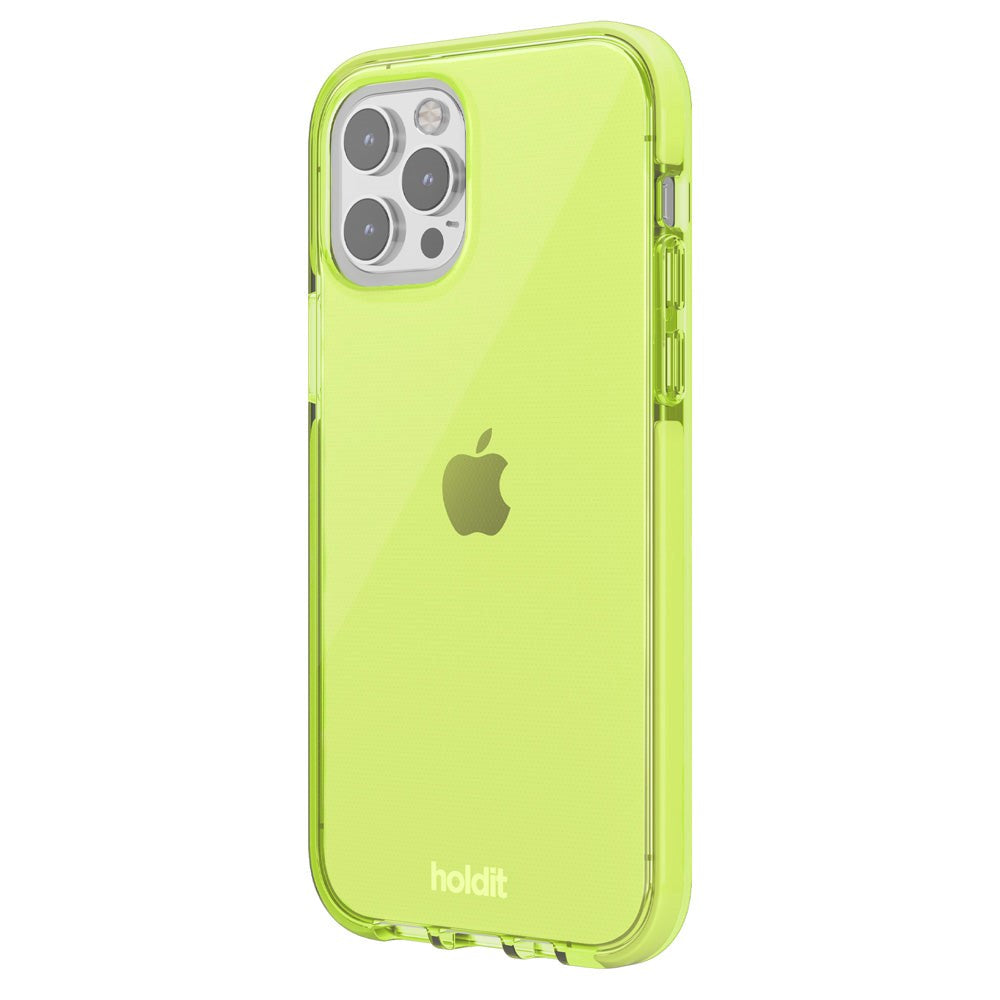 iPhone 12 / 12 Pro Holdit Seethru Skal - Acid Green