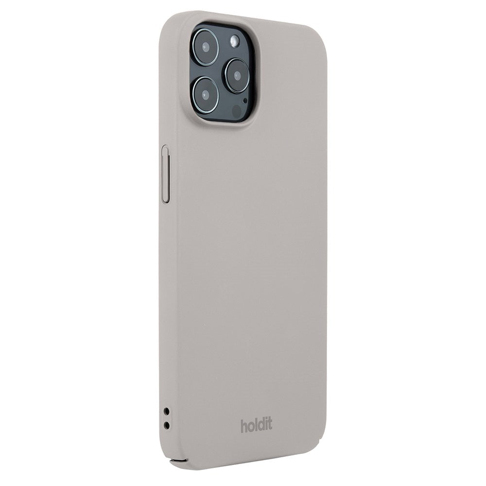 Holdit iPhone 12 / 12 Pro Slim Plast Skal - Taupe