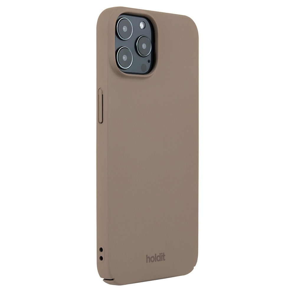 Holdit iPhone 12 / 12 Pro Slim Plast Skal - Mocha Brown