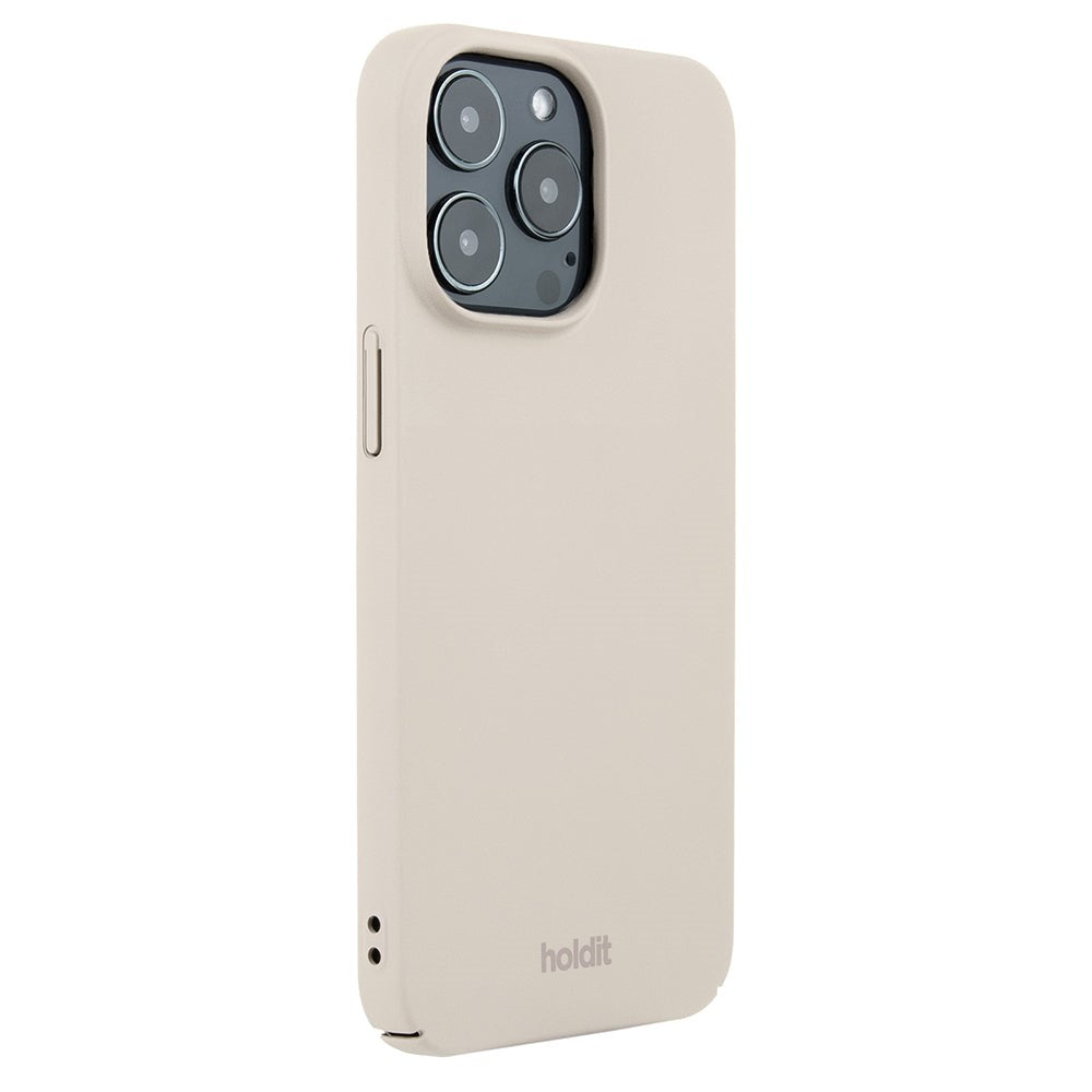 Holdit iPhone 13 Pro Slim Plast Skal - Light Beige