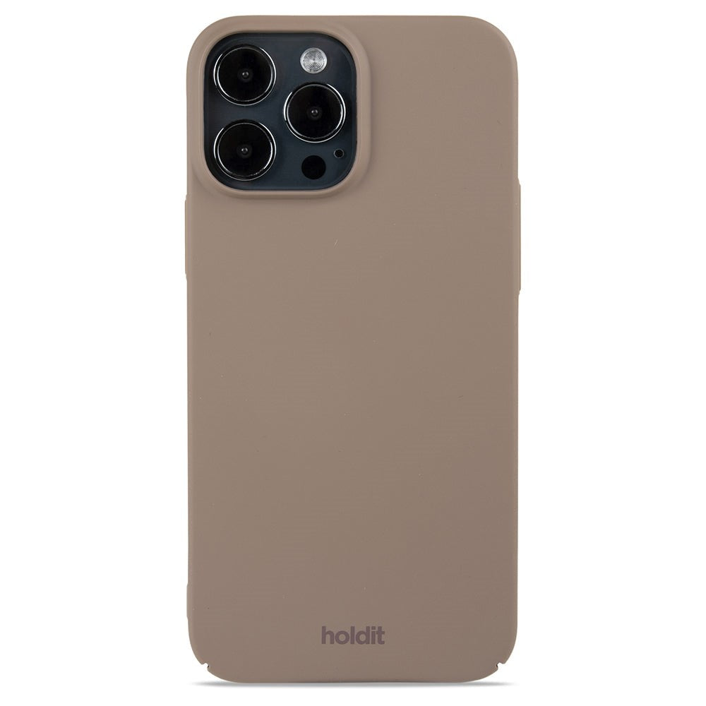 Holdit iPhone 13 Pro Max Slim Plast Skal - Mocha Brown