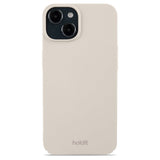 Holdit iPhone 14 / 13 Slim Plast Skal - Light Beige