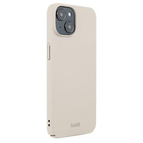 Holdit iPhone 14 / 13 Slim Plast Skal - Light Beige