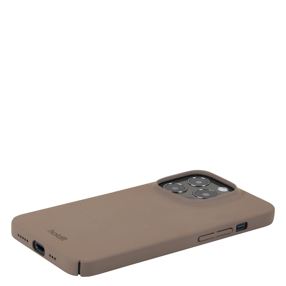 Holdit iPhone 14 Pro Slim Plast Skal - Mocha Brown