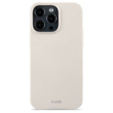 Holdit iPhone 14 Pro Max Slim Plast Skal - Light Beige