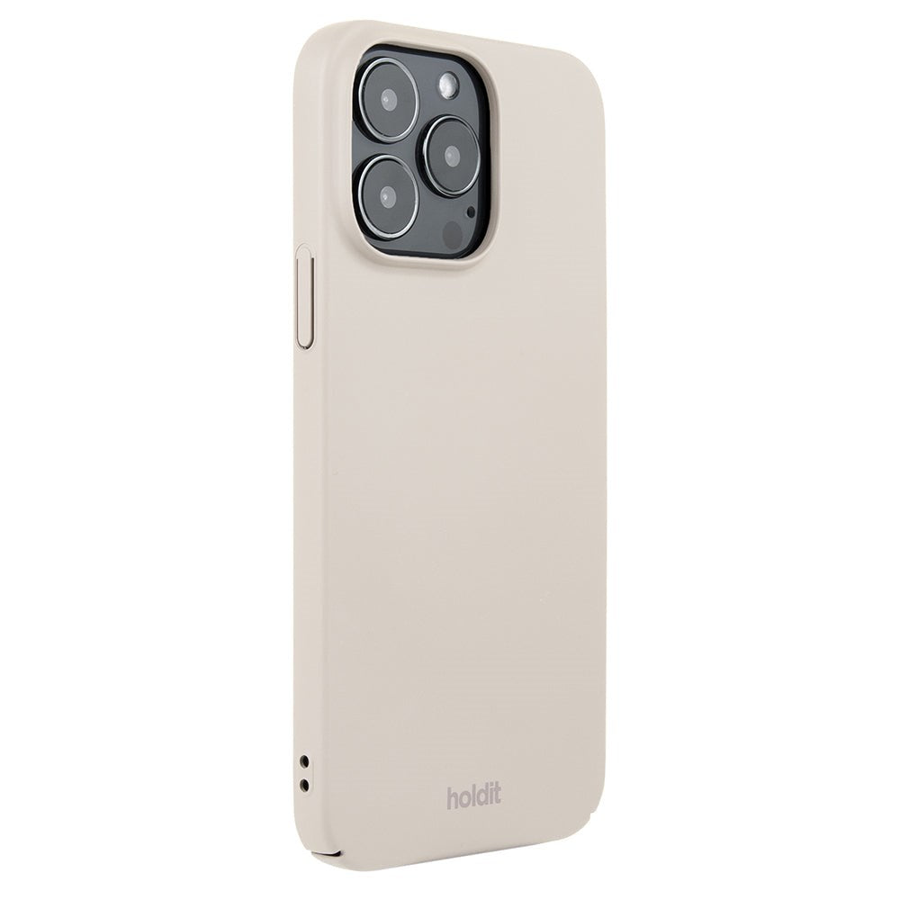 Holdit iPhone 14 Pro Max Slim Plast Skal - Light Beige