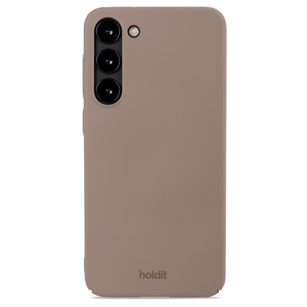 Holdit Samsung Galaxy S23+ (Plus) Slim Plast Skal - Mocha Brown