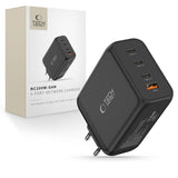Tech-Protect 200W Väggladdare m. 3x USB-C & 1x USB-A - Svart