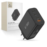 Tech-Protect 240W Väggladdare m. 3x USB-C & 1x USB-A - Svart