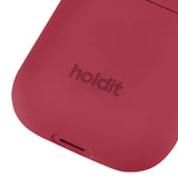 Holdit Nygård Silicone Case för AirPods (1st och 2nd Gen.) - Red Velvet