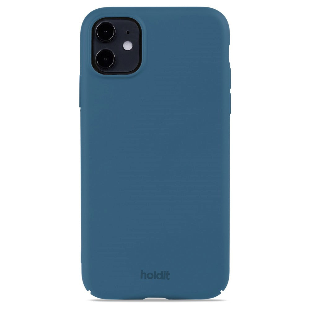 Holdit iPhone 11 Slim Plast Skal - Denim Blue