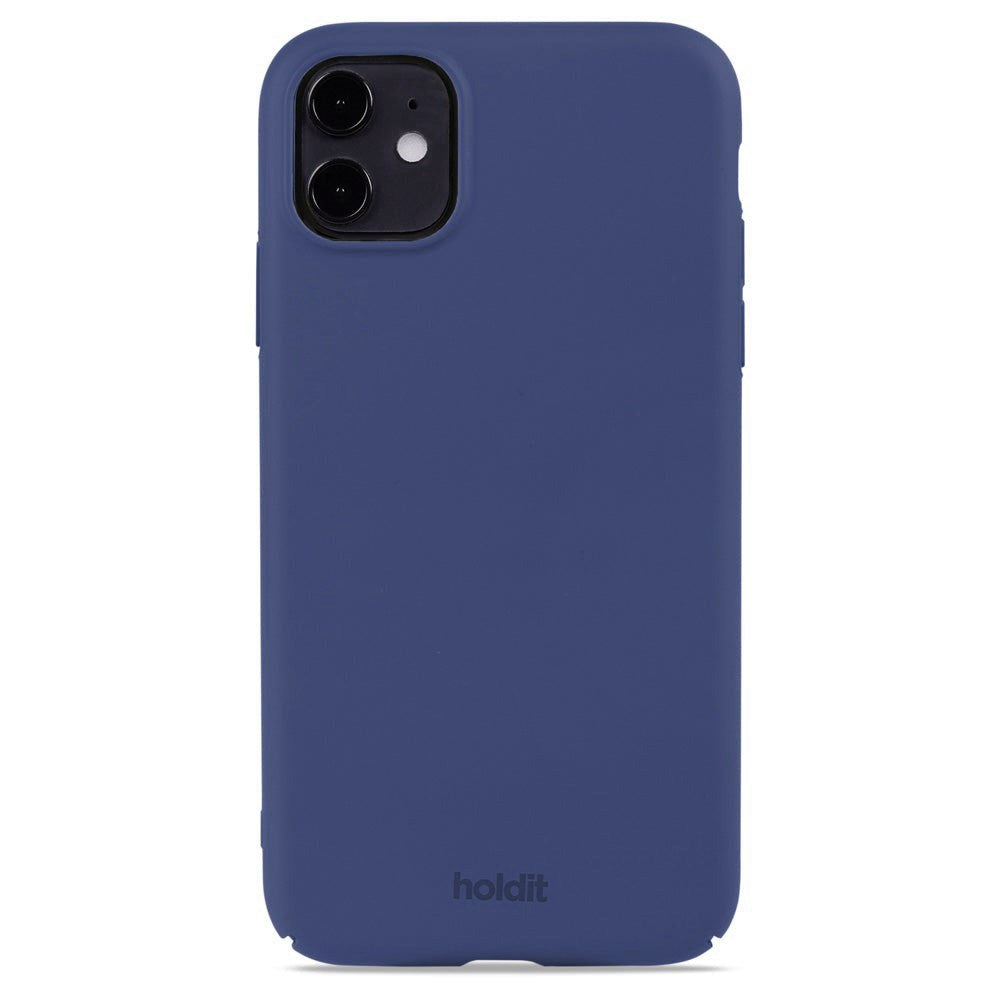 Holdit iPhone 11 Slim Plast Skal - Denim Blue