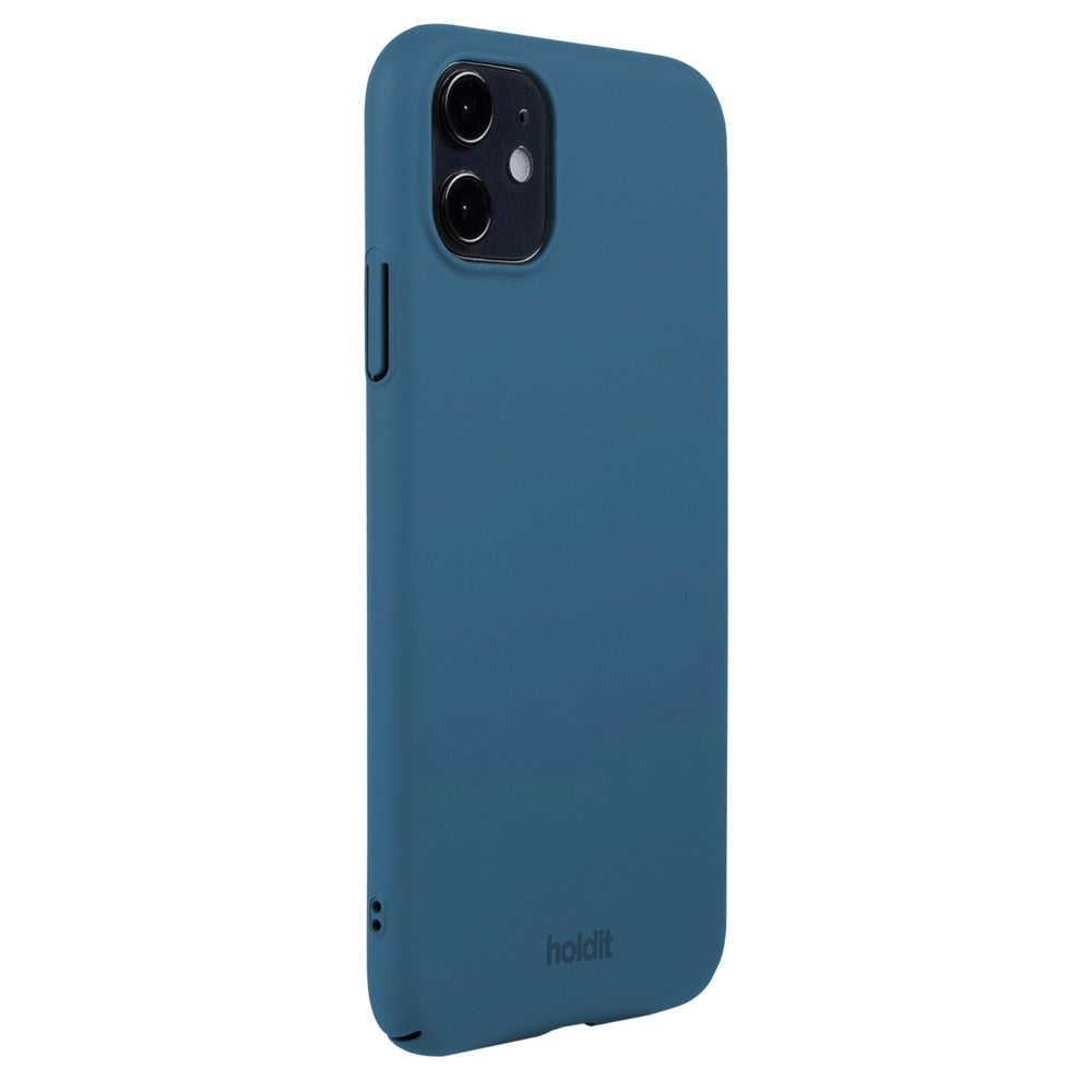 Holdit iPhone 11 Slim Plast Skal - Denim Blue