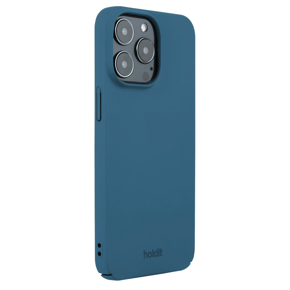 Holdit iPhone 13 Pro Slim Plast Skal - Denim Blue