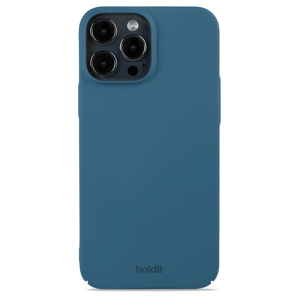 Holdit iPhone 13 Pro Max Slim Plast Skal - Denim Blue