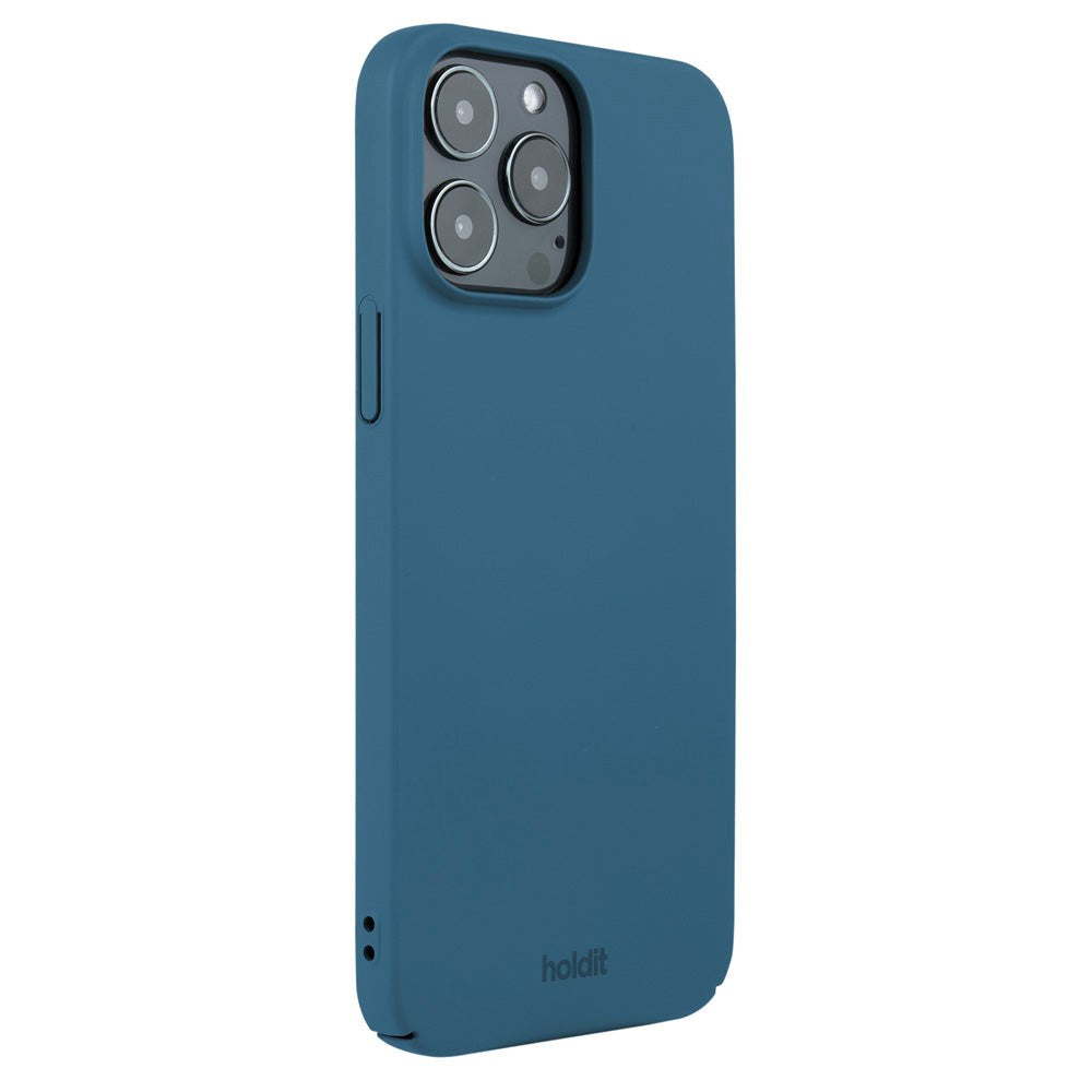 Holdit iPhone 13 Pro Max Slim Plast Skal - Denim Blue