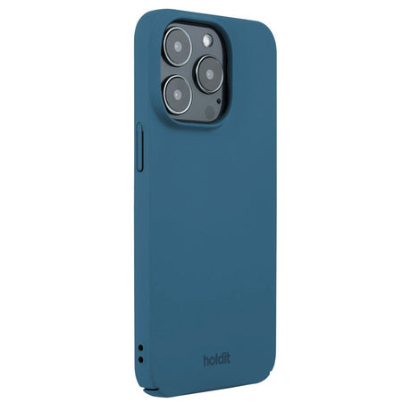 Holdit iPhone 14 Pro Slim Plast Skal - Denim Blue