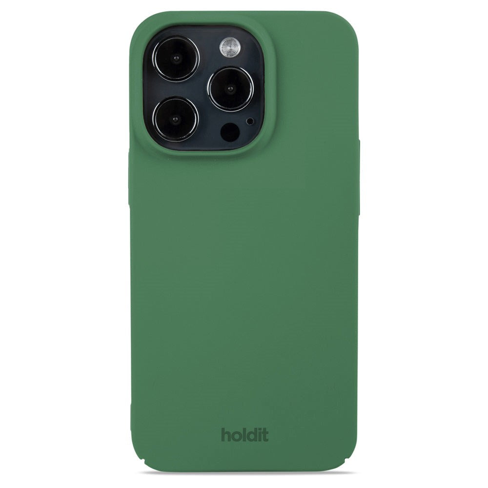 Holdit iPhone 14 Pro Slim Plast Skal - Forest Green