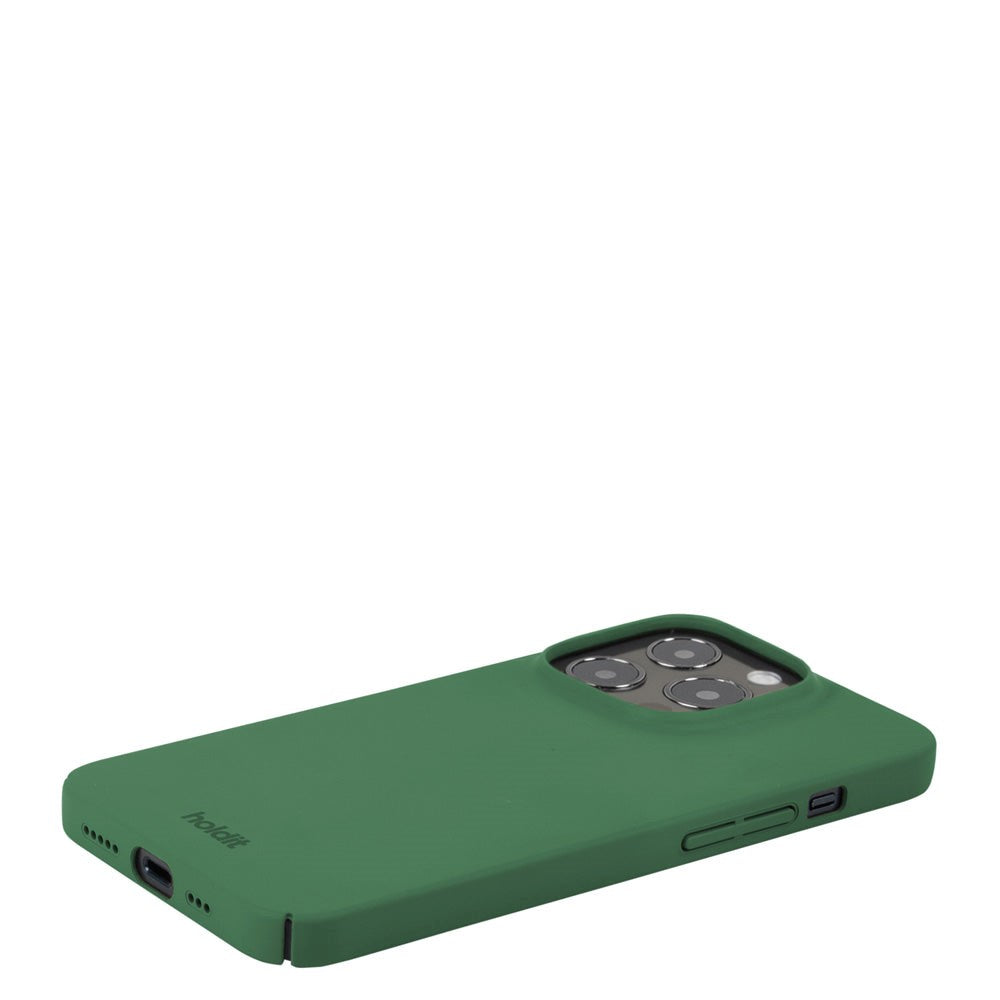 Holdit iPhone 14 Pro Slim Plast Skal - Forest Green