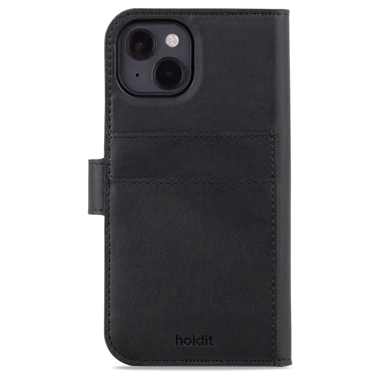 Holdit iPhone 14 / 13 Wallet Case Magnet Plus - Plånboksfodral - Svart