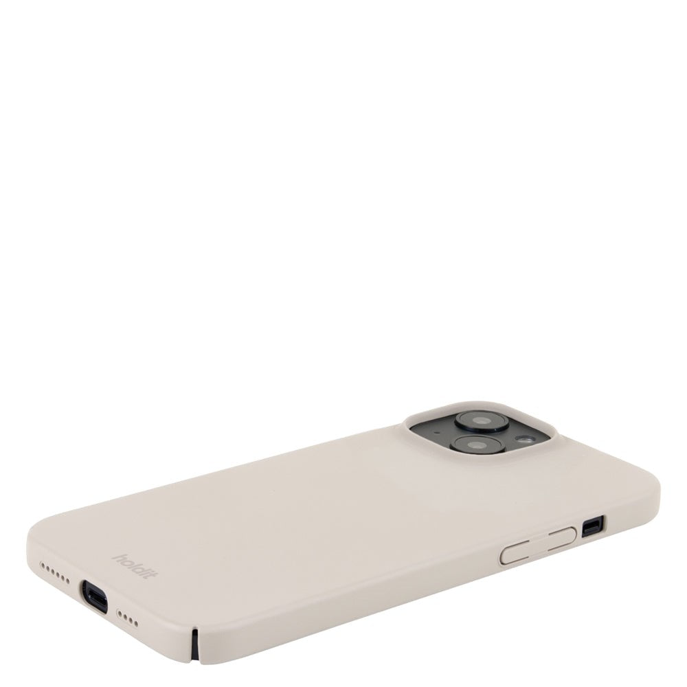 Holdit iPhone 15 Plus Slim Plast Skal - Light Beige