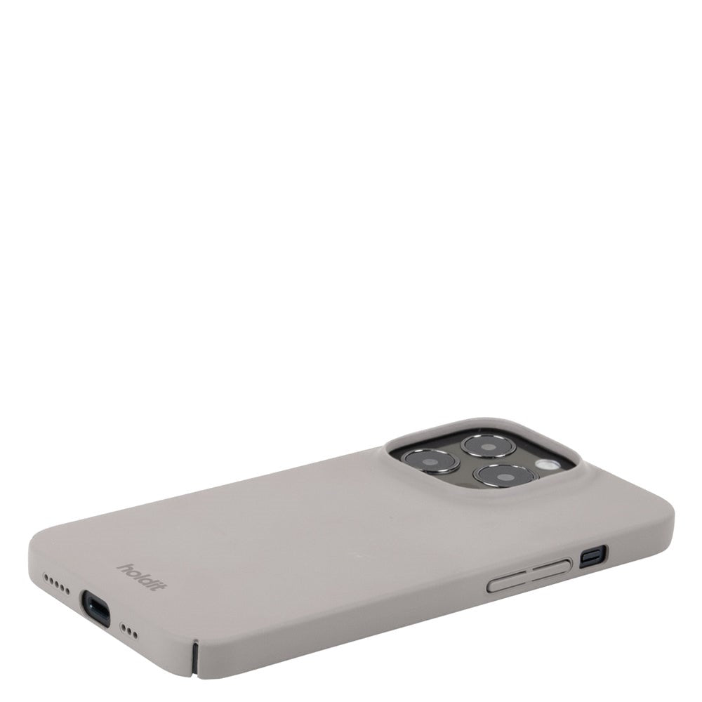 Holdit iPhone 15 Pro Slim Plast Skal - Taupe