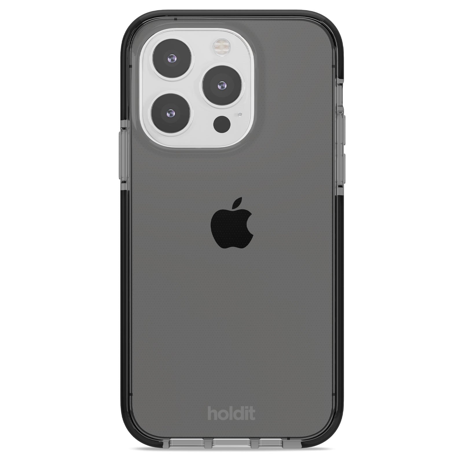 iPhone 15 Pro Holdit Seethru Skal - Black