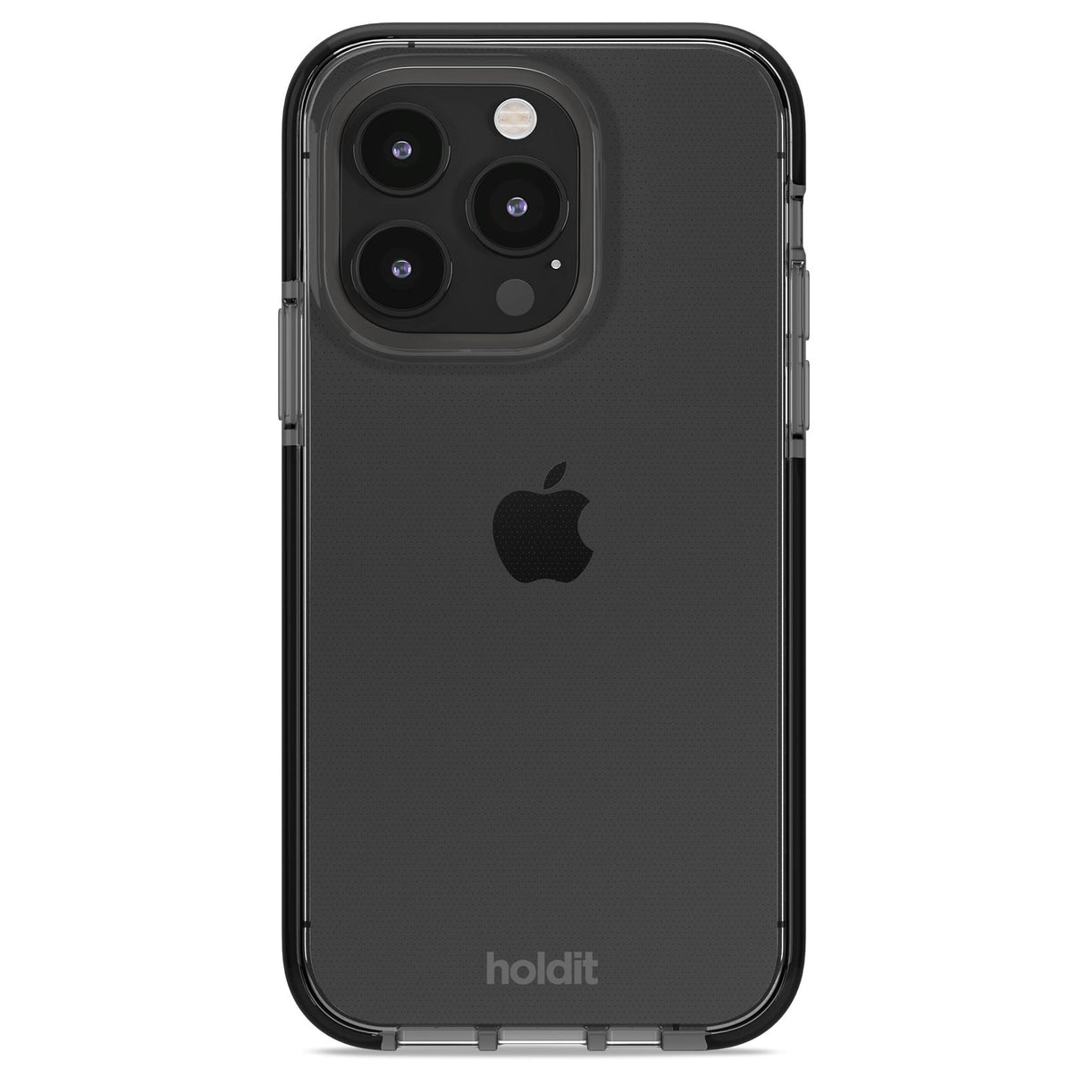 iPhone 15 Pro Holdit Seethru Skal - Black