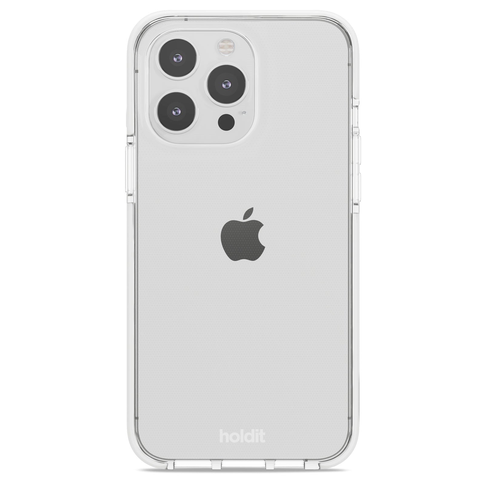 iPhone 15 Pro Max Holdit Seethru Skal - White