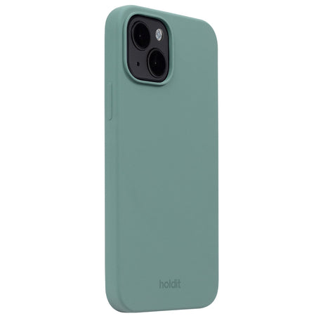 Holdit iPhone 15 Soft Touch Skal Silikon - Moss Green