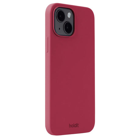 iPhone 15 Holdit Soft Touch Skal Silikon - Red Velvet