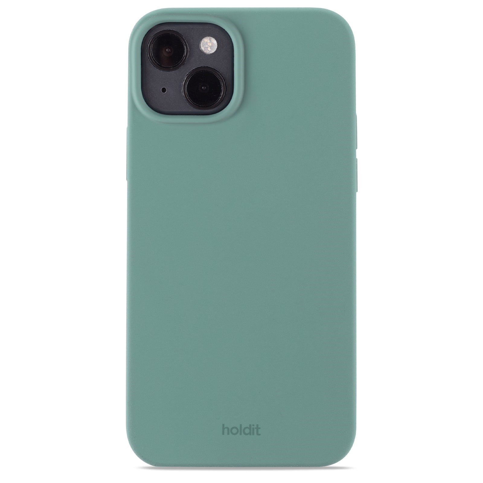 Holdit iPhone 15 Plus Soft Touch Skal Silikon - Moss Green