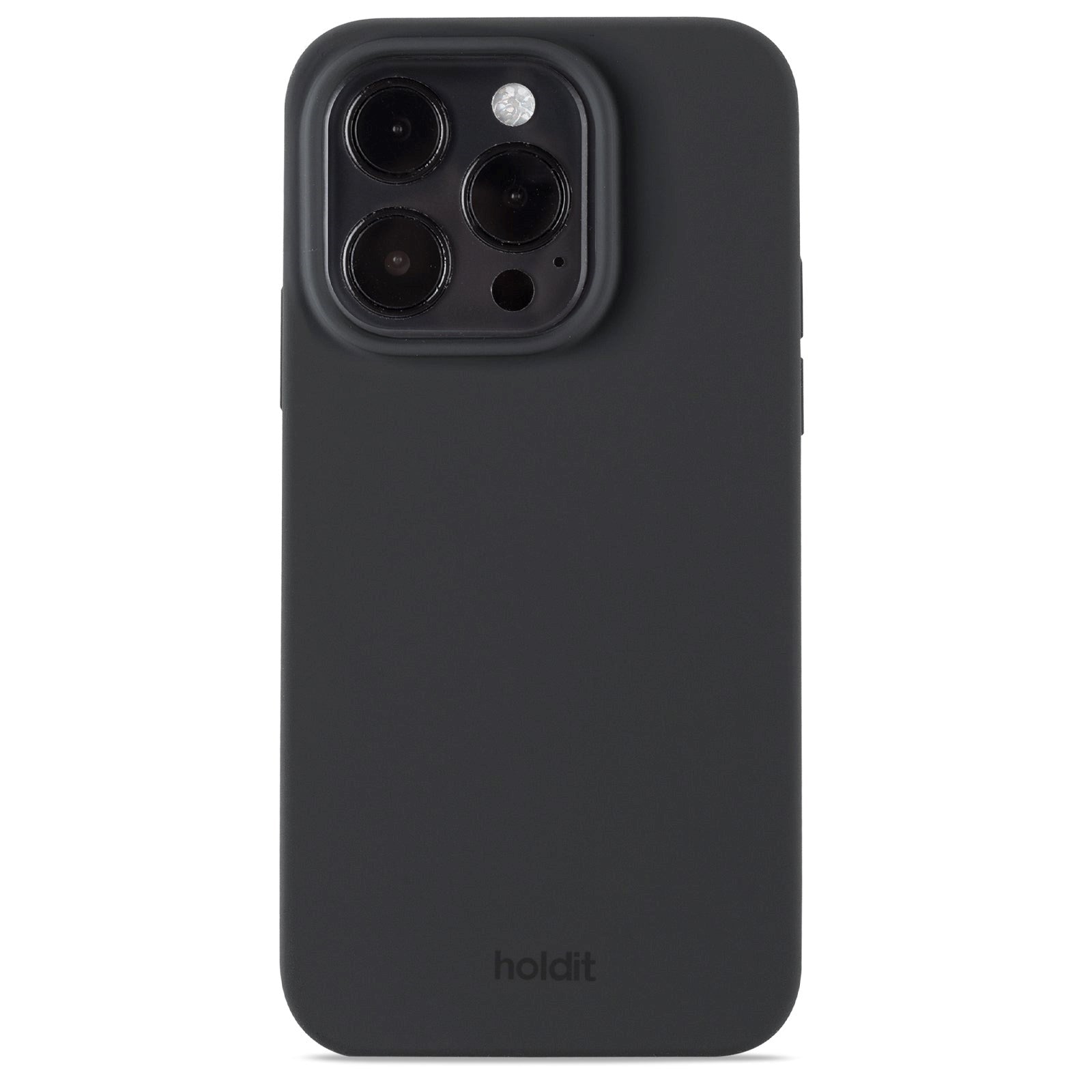 Holdit iPhone 15 Pro Soft Touch Skal Silikon - Black