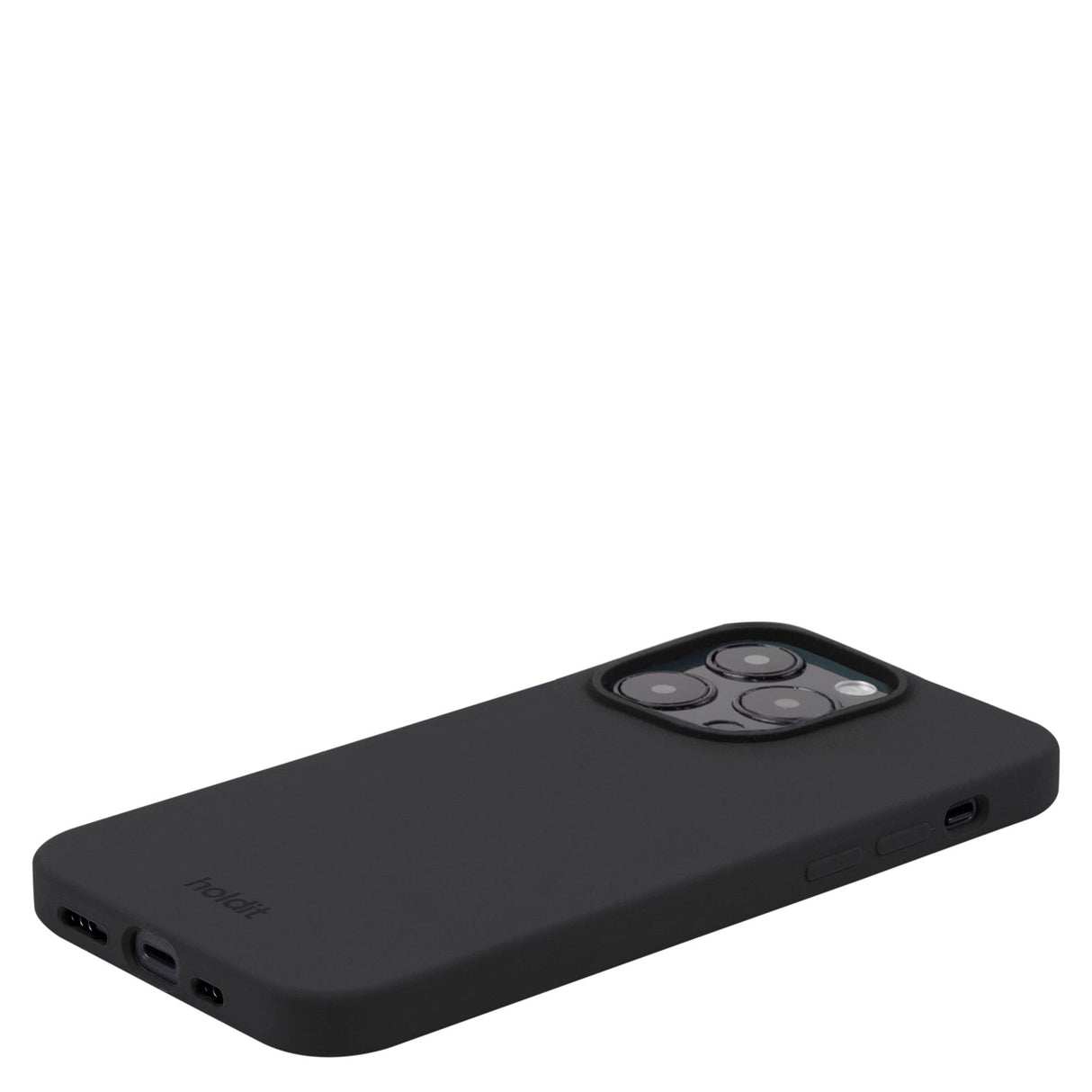 Holdit iPhone 15 Pro Soft Touch Skal Silikon - Black