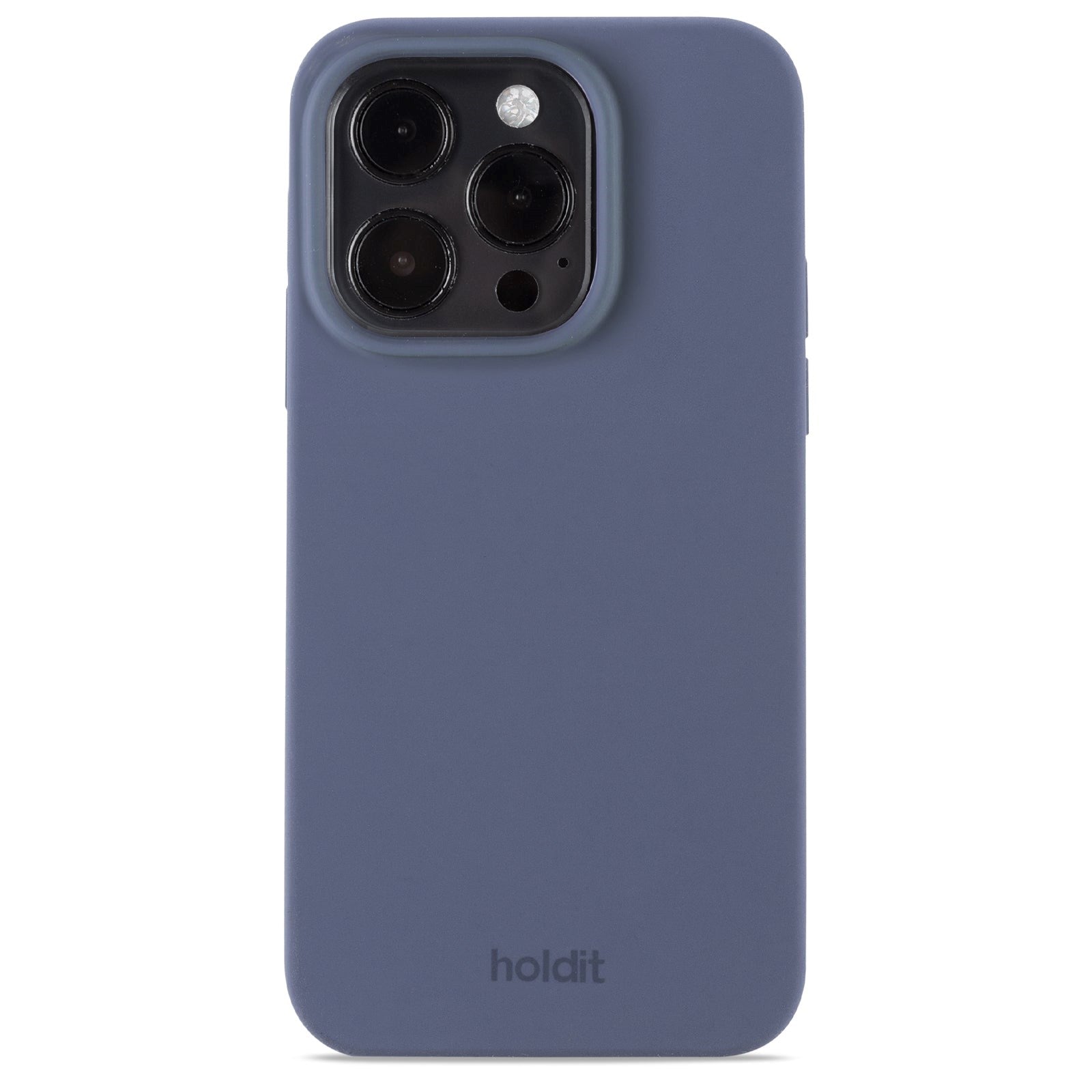 Holdit iPhone 15 Pro Soft Touch Skal Silikon - Pacific Blue