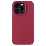 iPhone 15 Pro Holdit Soft Touch Skal Silikon - Red Velvet