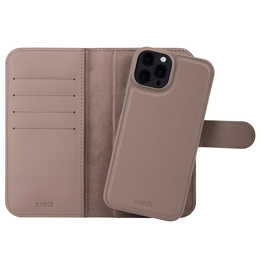 Holdit iPhone 12 / 12 Pro Wallet Case Magnet Plus - Plånboksfodral - Mocha Brown