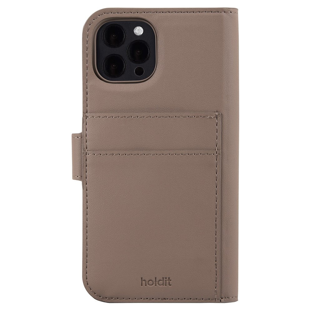 Holdit iPhone 12 / 12 Pro Wallet Case Magnet Plus - Plånboksfodral - Mocha Brown