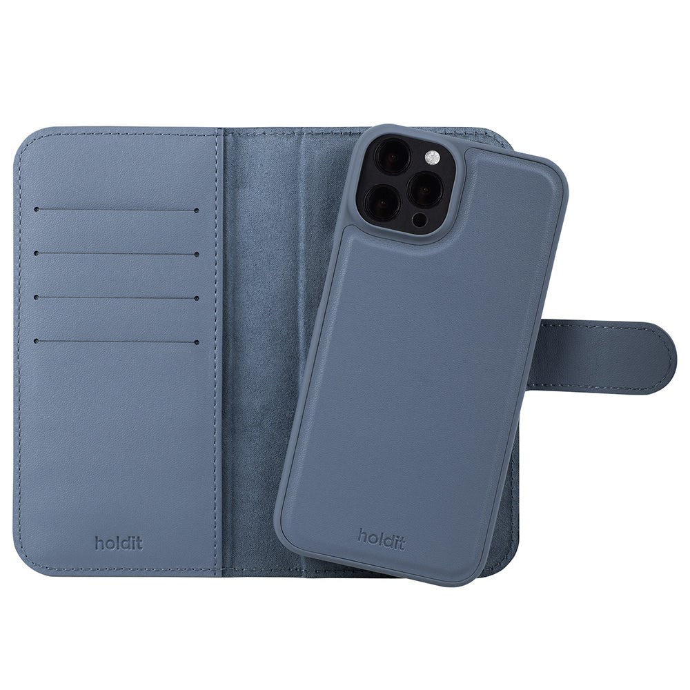 Holdit iPhone 12 / 12 Pro Wallet Case Magnet Plus - Plånboksfodral - Pacific Blue