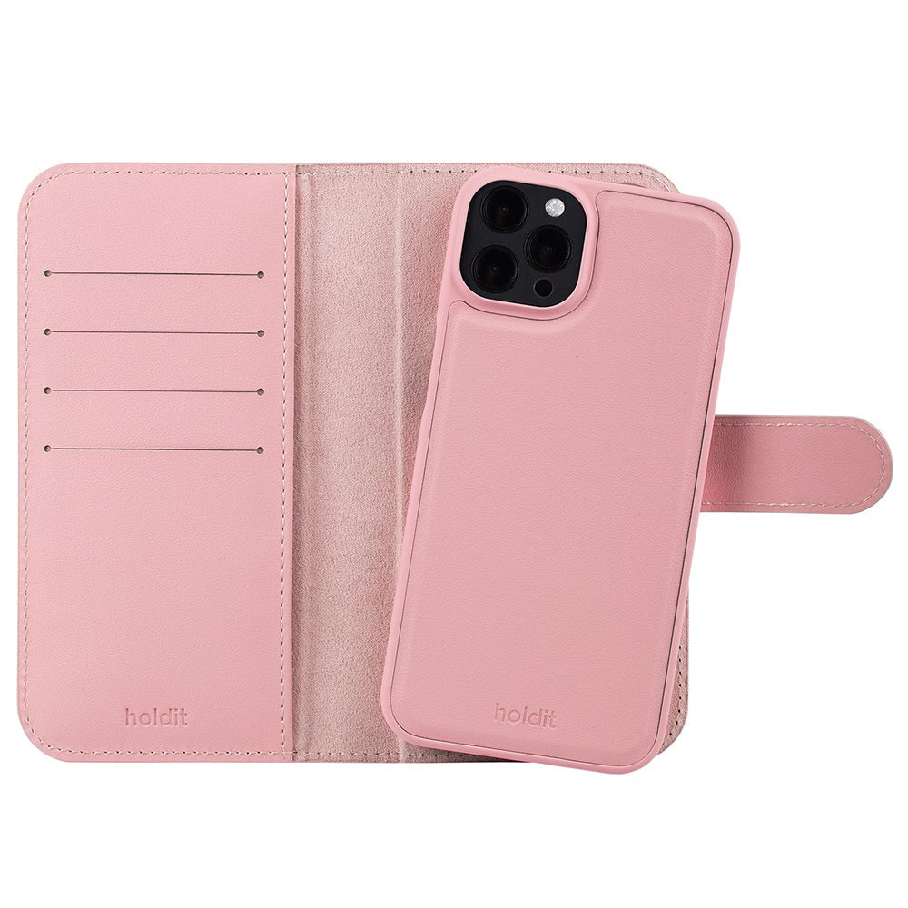 Holdit iPhone 12 / 12 Pro Wallet Case Magnet Plus - Plånboksfodral - Pink